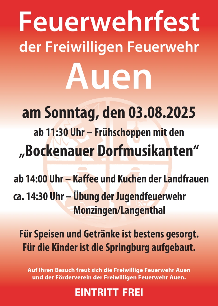 Feuerwehrfest Auen